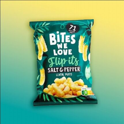 Bites We Love vegán sós-borsos lencse chips BIO 18g