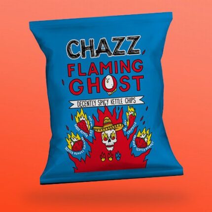 Chazz Flaming Ghost burgonyachips 50g