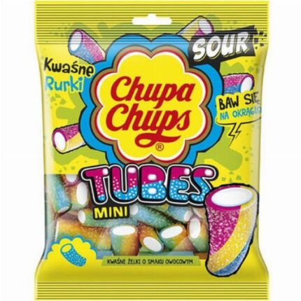 Chupa Chups Mini Tubes savanyú gumicukor 90g