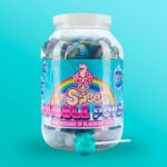 Dr Sweet Bubble Popz áfonyás nyalókák 70 db 1750g