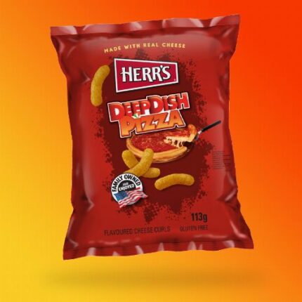 Herrs Deep Dish Pizza ízű chips 113g