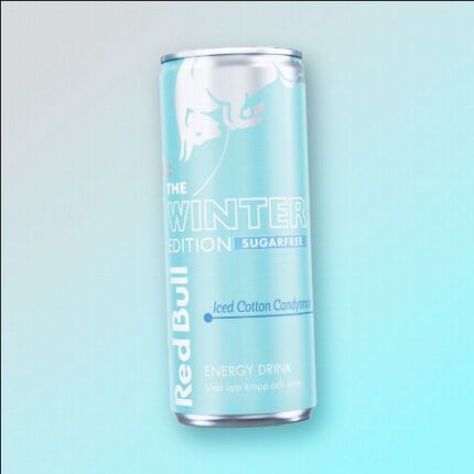 Red Bull Winter Edition Iced Cotton Candy vattacukor ízű zero energiaital 250ml