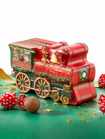 The Christmas Express tejcsokis pralinék vonat formájú fémdobozban 126g