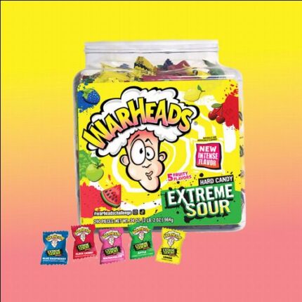 Warheads Extreme Sour extra savanyú cukorka válogatás 964g